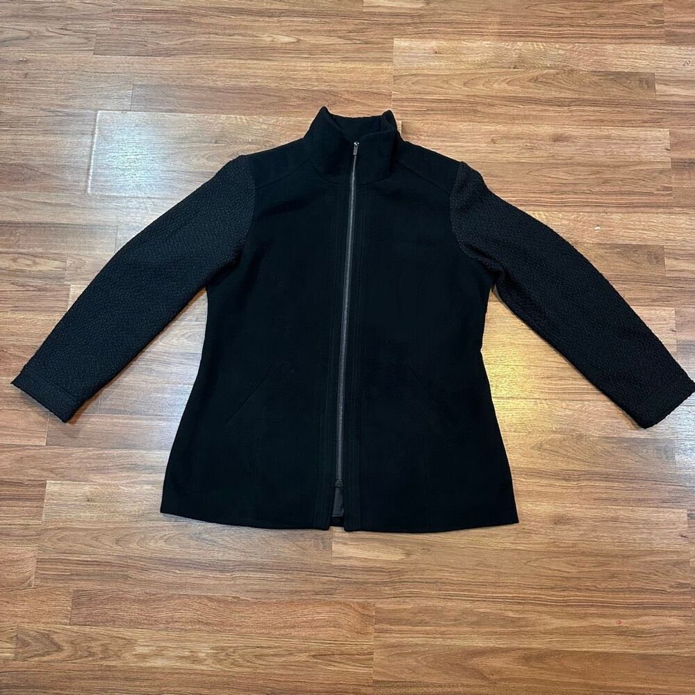 Faded Glory Full Zip Jacket Black | Women Size XL 16-18